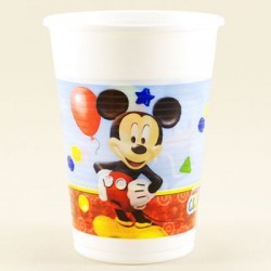 Mickey Mouse Temalı Orjinal Lisanslı Plastik Bardak 8 Adet