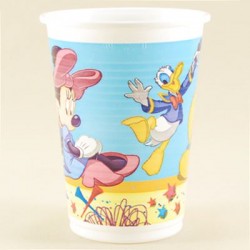 Mickey mouse Temalı Sarı Orjinal Lisanslı Plastik Bardak 8 Adet