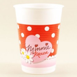 Minnie Mouse Temalı Orjinal Lisanslı Plastik Bardak 8 Adet
