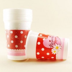 Minnie Mouse Temalı Orjinal Lisanslı Plastik Bardak 8 Adet