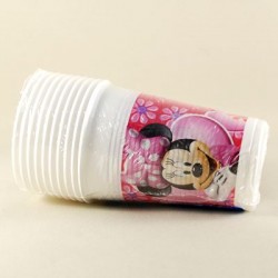 Minnie Mouse Ve Kolyeleri Temalı Lisanslı Plastik Parti Bardakları