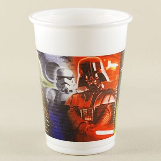 Star Wars Temalı Lisanslı Plastik Parti Bardakları