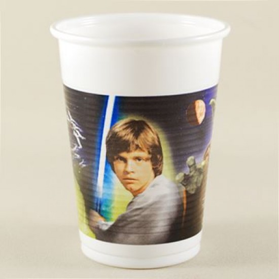Star Wars Temalı Lisanslı Plastik Parti Bardakları