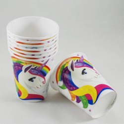 Unicorn Temalı Parti Bardakları