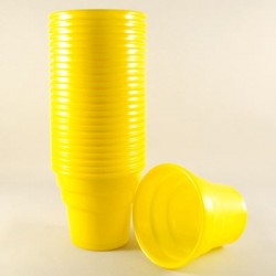 Sarı Renkli Plastik Bardaklar 24 Adet