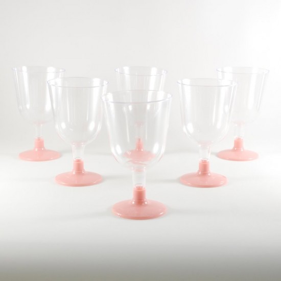 Plastik Lohusa Şerbeti Kadehi Pembe Büyük Boy 6 Adet