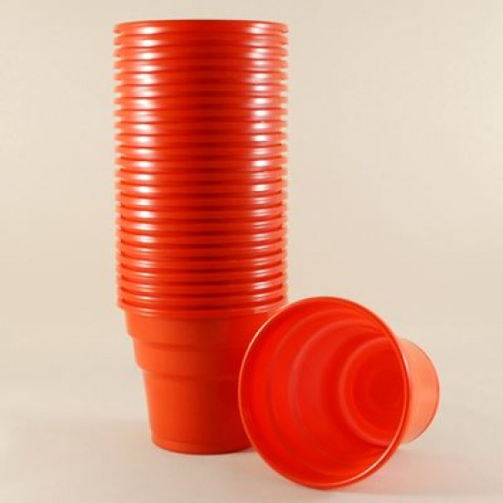 Kırmızı Renkli Plastik Bardaklar 25 Adet