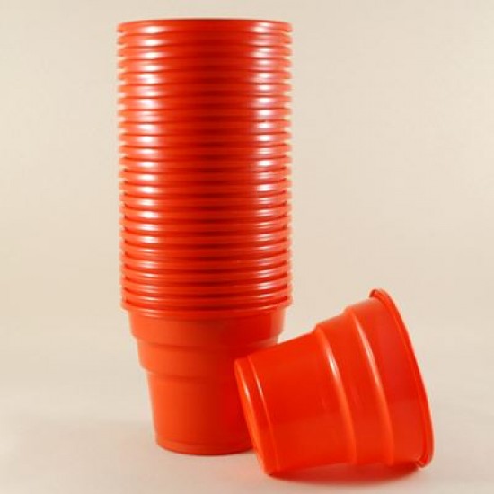 Kırmızı Renkli Plastik Bardaklar 25 Adet