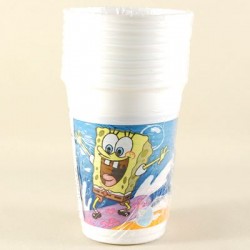 Sünger Bob Temalı Orjinal Lisanslı Plastik Bardak 10 Adet