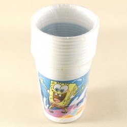 Sünger Bob Temalı Orjinal Lisanslı Plastik Bardak 10 Adet