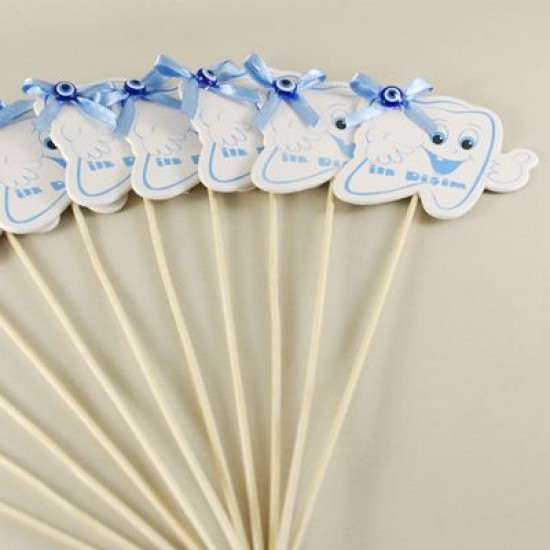 İlk Dişim Mavi Bebek Şekeri Çubuğu 12 Adet