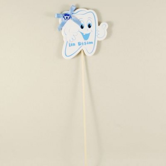 İlk Dişim Mavi Bebek Şekeri Çubuğu 12 Adet