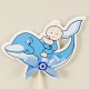Yunus Balıklı Mavi Bebek Şekeri Çubuğu 12 Adet