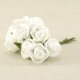 Beyaz Gül Lateks 1.5 Cm Mini Boy 10 Adet