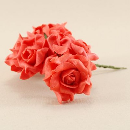 Kırmızı Gül Lateks 1.5 Cm Mini Boy 10 Adet