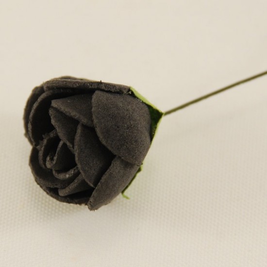 Siyah Gül Lateks 1.5 Cm Mini Boy 10 Adet