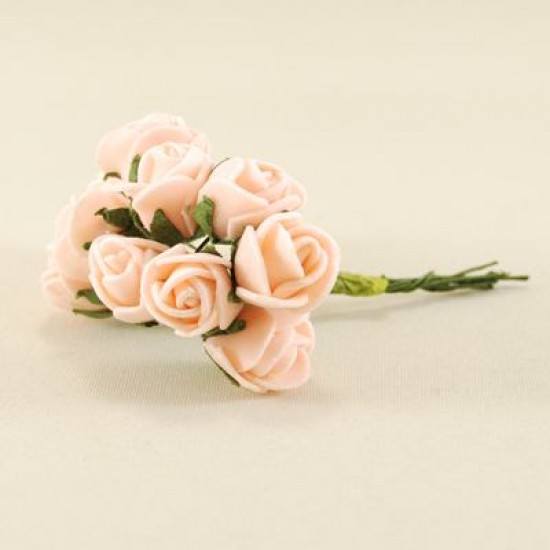 Yavruağzı Gül Lateks 1.5 Cm Mini Boy 12 Adet