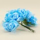 Tüllü Çiçek Teli Mavi Lateks 10 Adet
