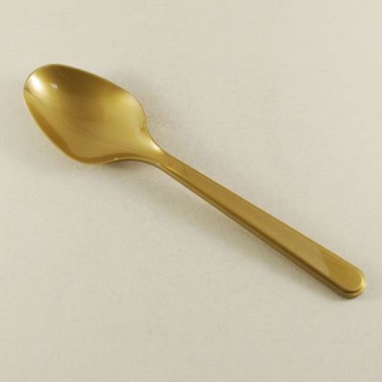 Altın Renk (Gold) Plastik Parti Kaşığı 25 Adet