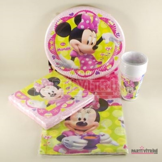 Minnie Mouse Merhaba Temalı Konsept Parti Seti