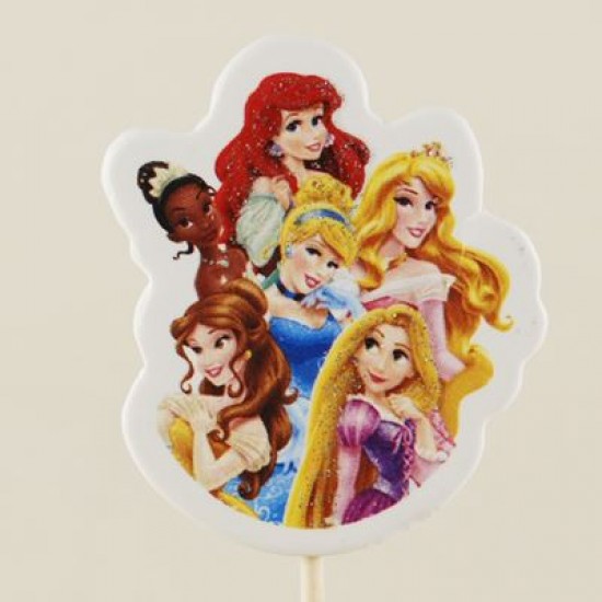 Prensesler Figürlü Simli Kürdan Seti 10 Adet