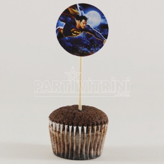 Superman Figürlü Kürdan Seti 10 Adet