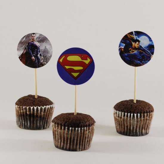 Superman Figürlü Kürdan Seti 10 Adet