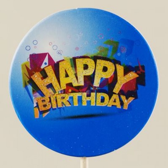 Happy Birthday Mavi Simli Kürdan Seti 10 Adet