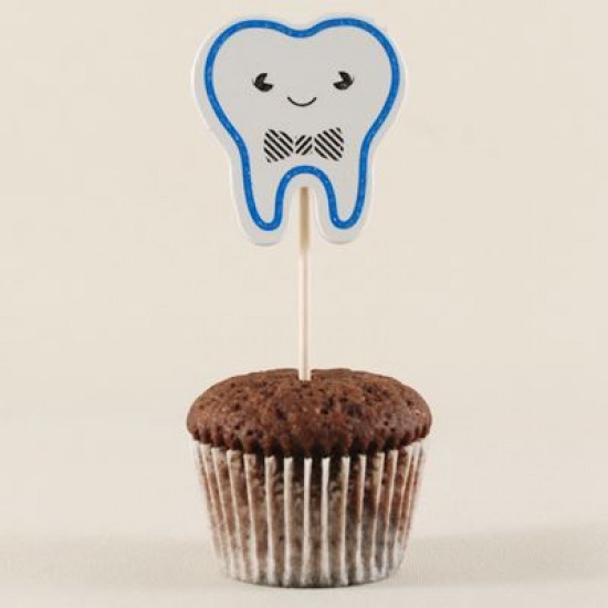 Mavi Diş Figürlü Kürdan Seti 10 Adet