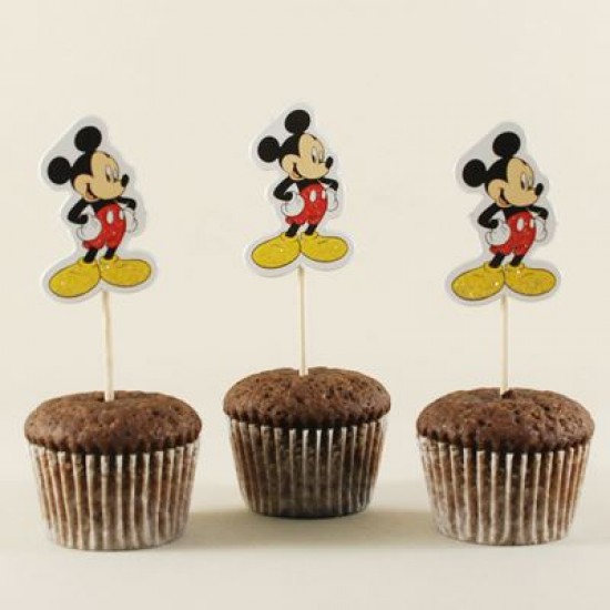 Mickey Mouse Figürlü Kürdan Seti 10 Adet