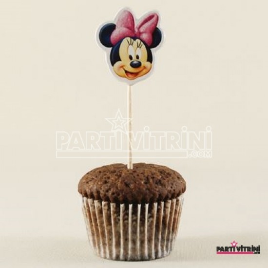 Minnie Mouse Başı Figürlü Kürdan Seti 10 Adet