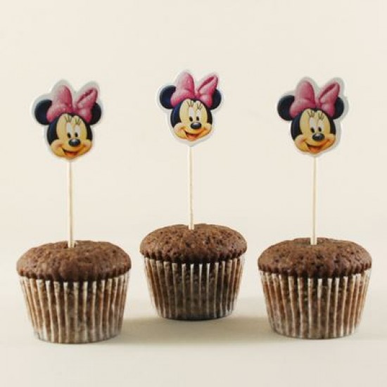 Minnie Mouse Başı Figürlü Kürdan Seti 10 Adet