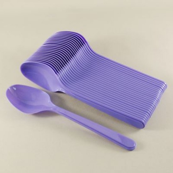 Mor Plastik Parti Kaşığı 25 Adet