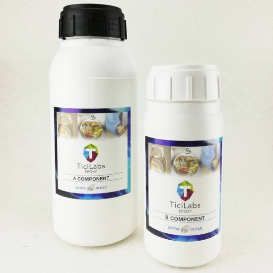 TiciLabs Şeffaf Epoksi Reçine 750 Gram TiciLabs Şeffaf Epoksi Reçine 750 Gram
