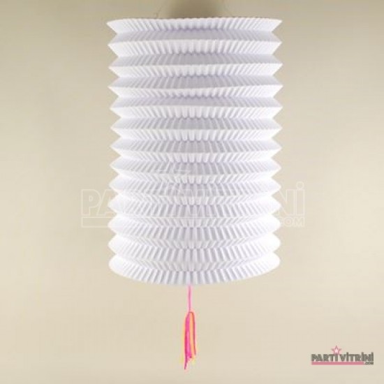 Beyaz Uzun Kağıt Parti Feneri