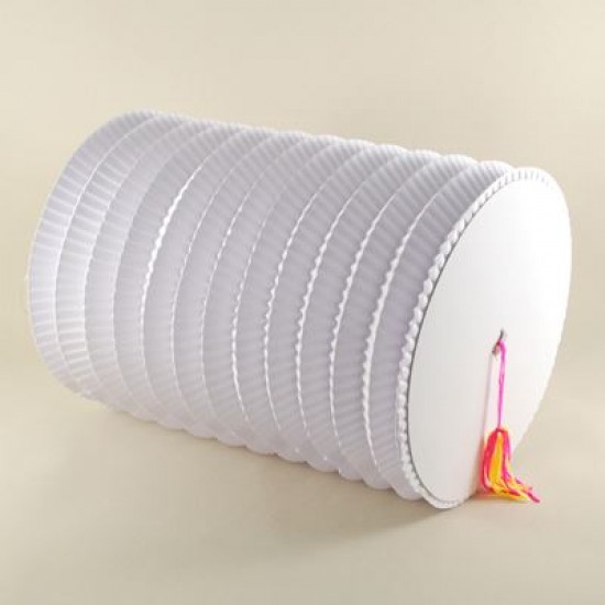 Beyaz Uzun Kağıt Parti Feneri