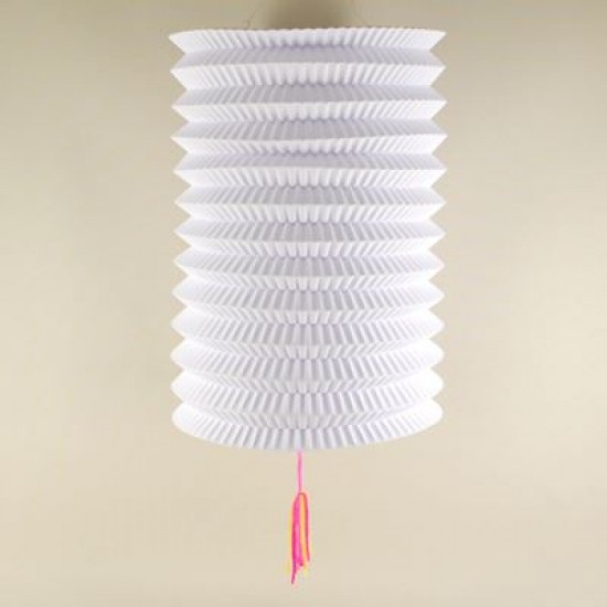 Beyaz Uzun Kağıt Parti Feneri