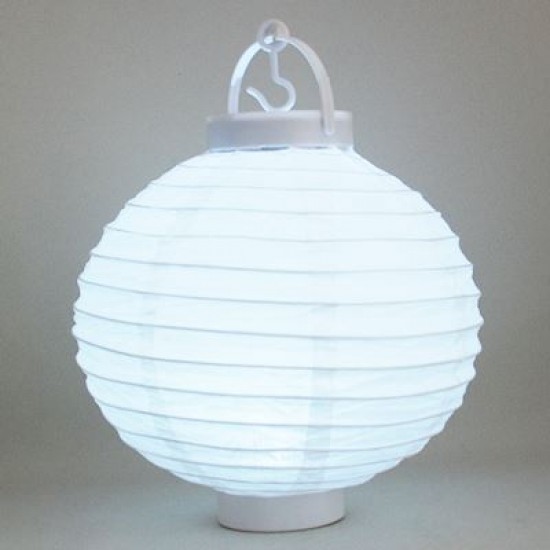 Led Işıklı Ve Pilli Beyaz Japon Feneri