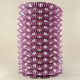 Mor Beyaz Puantiyeli Uzun Akordeon Kağıt Parti Feneri