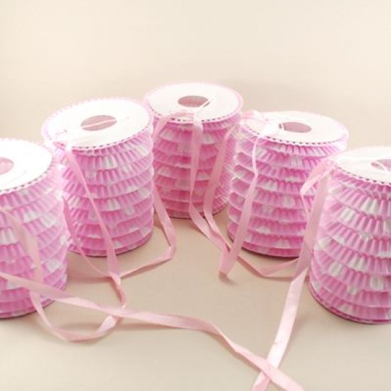 Pembe Puantiyeli Sıralı Parti Feneri