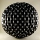 Siyah Puantiyeli Yuvarlak Büyük Kağıt Parti Feneri 30 cm