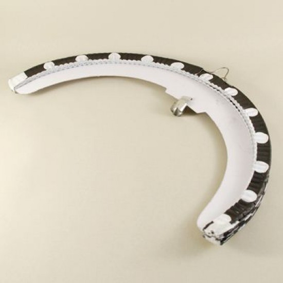 Siyah Puantiyeli Yuvarlak Büyük Kağıt Parti Feneri 30 cm