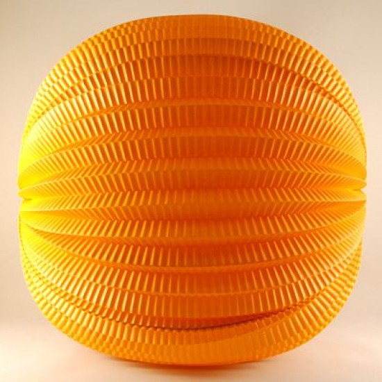 Turuncu Renkli Yuvarlak Büyük Kağıt Parti Feneri 30 cm