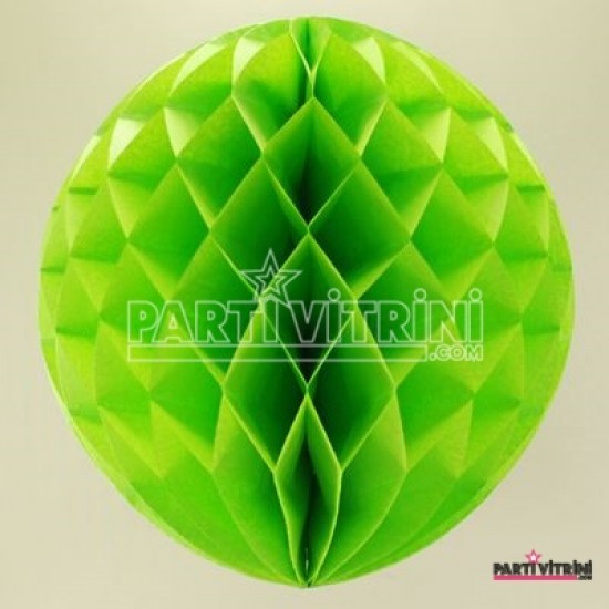Yeşil Kağıt Petek Fener 30 Cm