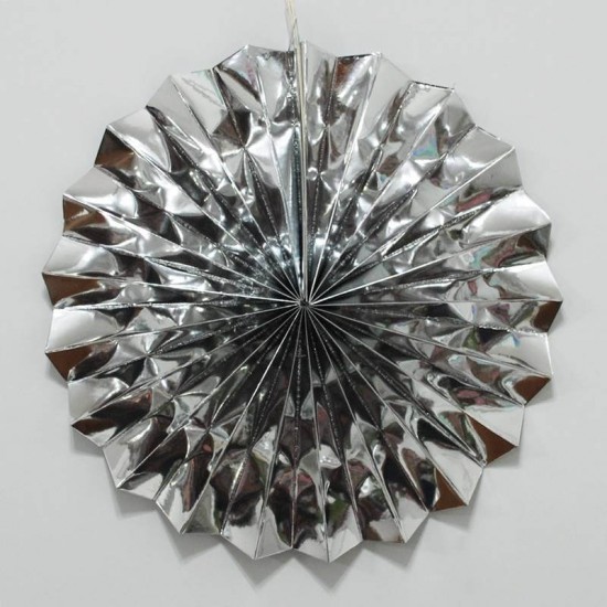 3 Boy Yelpaze Fener Gümüş Renkli