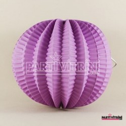 Mor Küçük Boy Yuvarlak Kağıt Parti Feneri 11 Cm