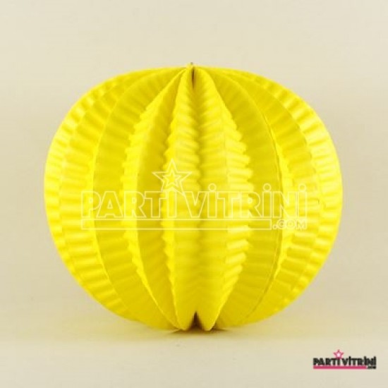 Sarı Küçük Boy Yuvarlak Kağıt Parti Feneri 11 Cm