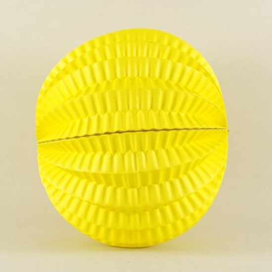 Sarı Küçük Boy Yuvarlak Kağıt Parti Feneri 11 Cm