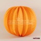 Turuncu Küçük Boy Yuvarlak Kağıt Parti Feneri 11 Cm