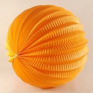 Turuncu Renkli Yuvarlak Kağıt Parti Feneri